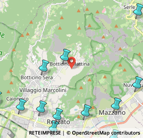 Mappa Via Massiago, 25082 Botticino BS, Italia (3.29667)