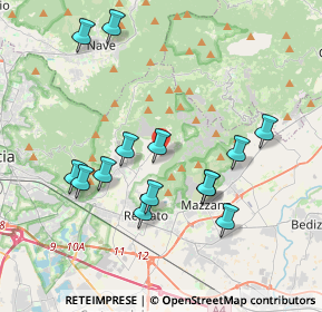 Mappa Via Massiago, 25082 Botticino BS, Italia (3.84)