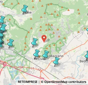 Mappa Via Massiago, 25082 Botticino BS, Italia (6.899)