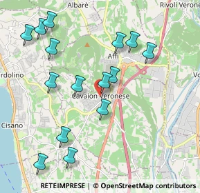 Mappa Via Del Lavoro, 37010 Cavaion Veronese VR, Italia (2.15933)