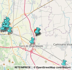 Mappa Viale della Vittoria, 36040 Torri di Quartesolo VI, Italia (5.39667)