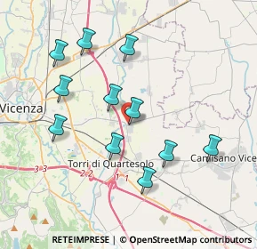 Mappa Viale della Vittoria, 36040 Torri di Quartesolo VI, Italia (3.67818)