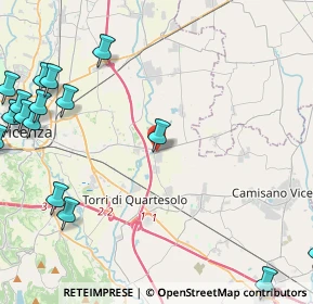 Mappa Viale della Vittoria, 36040 Torri di Quartesolo VI, Italia (6.47938)