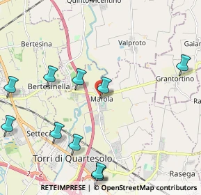 Mappa Viale della Vittoria, 36040 Torri di Quartesolo VI, Italia (2.81538)