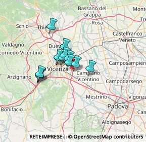 Mappa Viale della Vittoria, 36040 Torri di Quartesolo VI, Italia (8.69462)