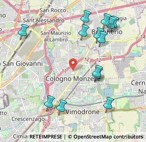 Mappa 20093 Cologno Monzese MI, Italia (2.28538)