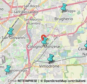 Mappa 20093 Cologno Monzese MI, Italia (3.23909)