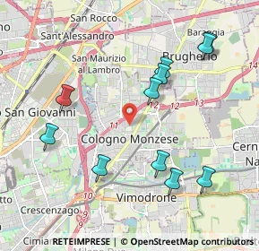 Mappa 20093 Cologno Monzese MI, Italia (2.11818)