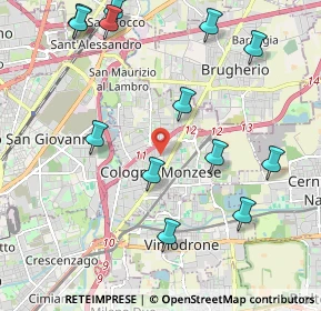Mappa 20093 Cologno Monzese MI, Italia (2.44154)