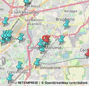 Mappa 20093 Cologno Monzese MI, Italia (2.706)