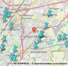 Mappa 20093 Cologno Monzese MI, Italia (3.012)