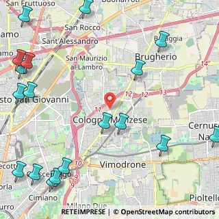 Mappa 20093 Cologno Monzese MI, Italia (3.34389)