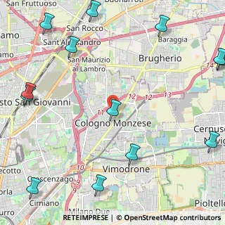 Mappa 20093 Cologno Monzese MI, Italia (3.31385)