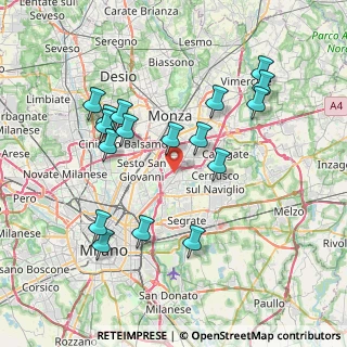 Mappa 20093 Cologno Monzese MI, Italia (7.71)