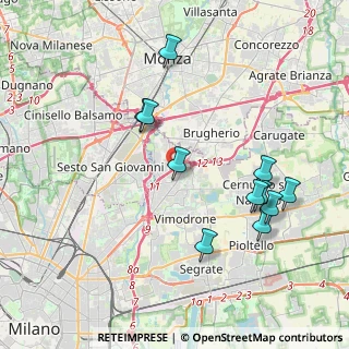 Mappa 20093 Cologno Monzese MI, Italia (4.00909)