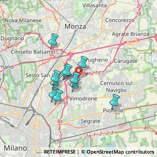 Mappa 20093 Cologno Monzese MI, Italia (2.74091)
