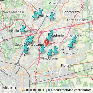 Mappa 20093 Cologno Monzese MI, Italia (3.56267)