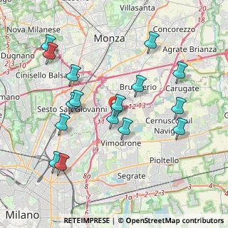 Mappa 20093 Cologno Monzese MI, Italia (4.13063)