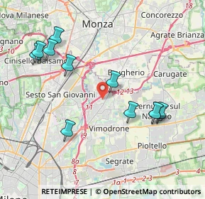 Mappa 20093 Cologno Monzese MI, Italia (4.17364)