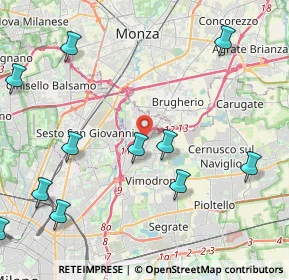 Mappa 20093 Cologno Monzese MI, Italia (5.80417)