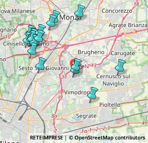 Mappa 20093 Cologno Monzese MI, Italia (4.48778)