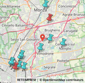 Mappa 20093 Cologno Monzese MI, Italia (5.23583)