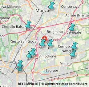 Mappa 20093 Cologno Monzese MI, Italia (4.35364)