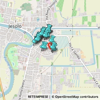 Mappa Via Giacinto Gallina, 30016 Jesolo VE, Italia (0.25357)