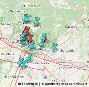 Mappa Via Molinetto, 25082 Botticino BS, Italia (7.295)