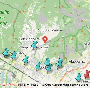Mappa Via Molinetto, 25082 Botticino BS, Italia (3.138)