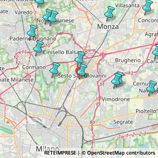 Mappa Via Umberto Fogagnolo, 20099 Sesto San Giovanni MI, Italia (5.90733)