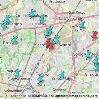 Mappa Via Umberto Fogagnolo, 20099 Sesto San Giovanni MI, Italia (2.491)