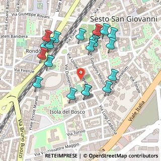 Mappa Via Umberto Fogagnolo, 20099 Sesto San Giovanni MI, Italia (0.2445)