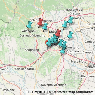 Mappa Via Pegoruzzo, 36051 Creazzo VI, Italia (9.92056)
