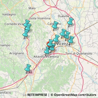 Mappa Via Pegoruzzo, 36051 Creazzo VI, Italia (6.50615)