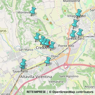 Mappa Via Pegoruzzo, 36051 Creazzo VI, Italia (1.97231)