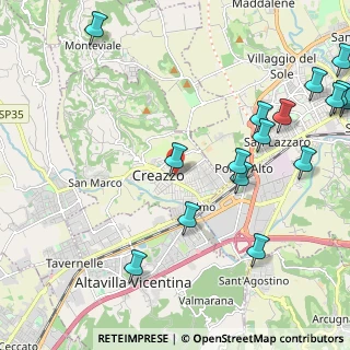 Mappa Via Pegoruzzo, 36051 Creazzo VI, Italia (2.93235)