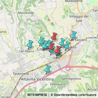 Mappa Via Pegoruzzo, 36051 Creazzo VI, Italia (1.00133)