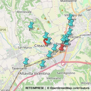 Mappa Via Pegoruzzo, 36051 Creazzo VI, Italia (1.78214)