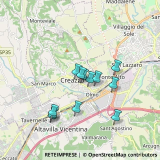 Mappa Via Pegoruzzo, 36051 Creazzo VI, Italia (1.58)