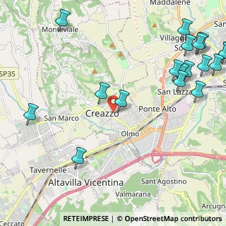 Mappa Via Pegoruzzo, 36051 Creazzo VI, Italia (3.09556)