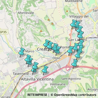 Mappa Via Pegoruzzo, 36051 Creazzo VI, Italia (2.12)