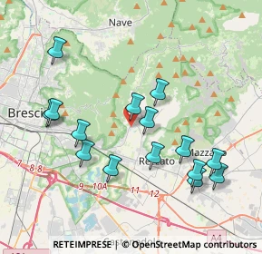 Mappa Via Camillo Benso Cavour, 25082 Botticino BS, Italia (3.88667)