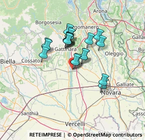 Mappa Via Sant'Agata, 28064 Carpignano Sesia NO, Italia (10.334)