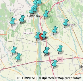 Mappa Via Sant'Agata, 28064 Carpignano Sesia NO, Italia (8.481)