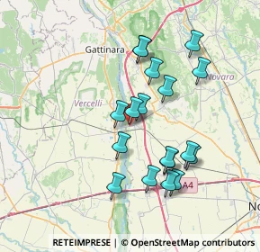 Mappa Via Torino, 28064 Carpignano Sesia NO, Italia (6.67611)