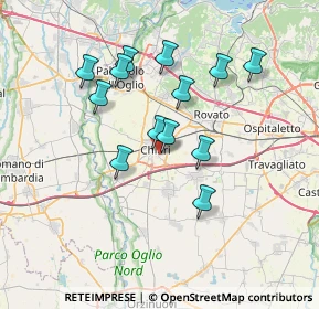 Mappa Via IV Novembre, 25032 Chiari BS, Italia (6.28692)