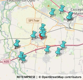 Mappa Via IV Novembre, 25032 Chiari BS, Italia (3.97667)