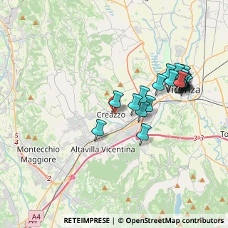 Mappa Via San Francesco, 36051 Creazzo VI, Italia (3.811)