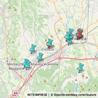 Mappa Via San Francesco, 36051 Creazzo VI, Italia (4.29923)